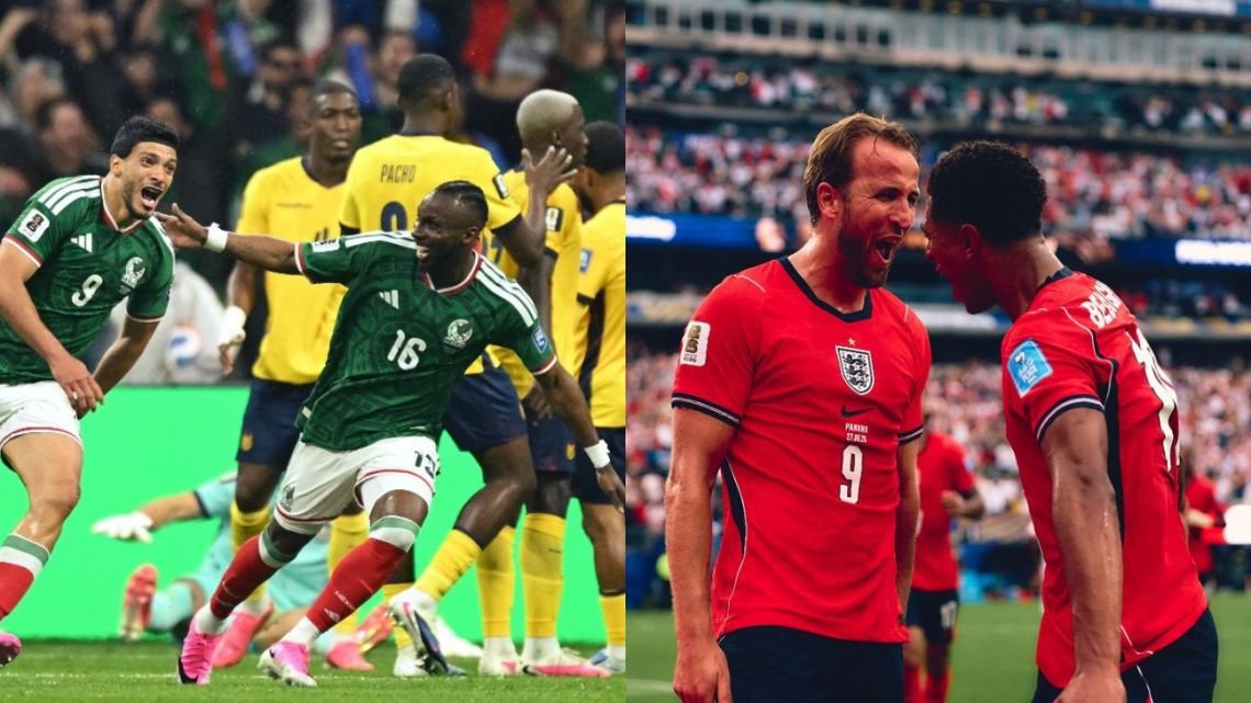 Mundial sin dormir: hinchas mexicanos hicieron un ruidoso banderazo cerca del hotel de Inglaterra