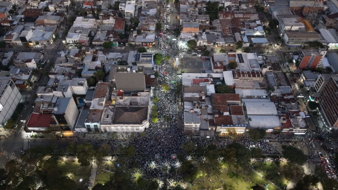Resistencia reunió a 95 mil personas para festejar el pase de Argentina a la final