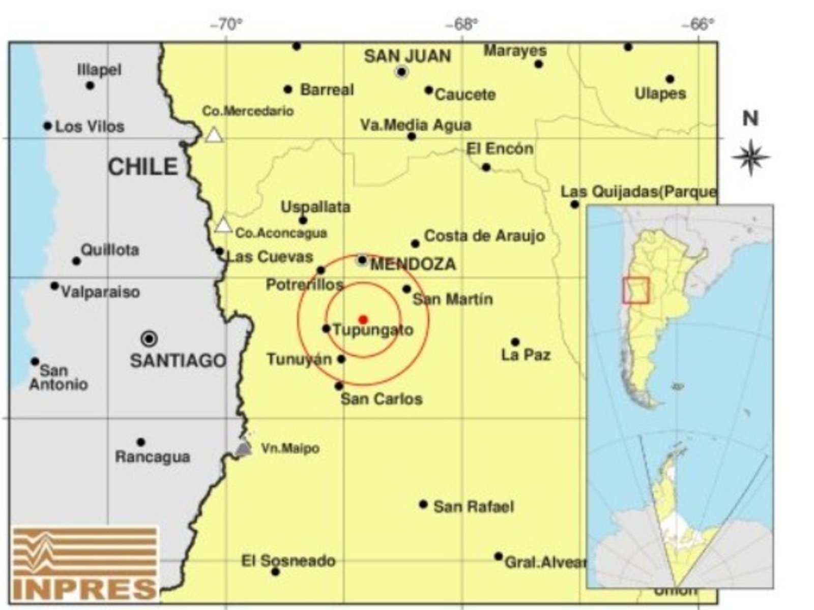 Un sismo de 4.3 grados de magnitud sacudió Mendoza en horas de la madrugada