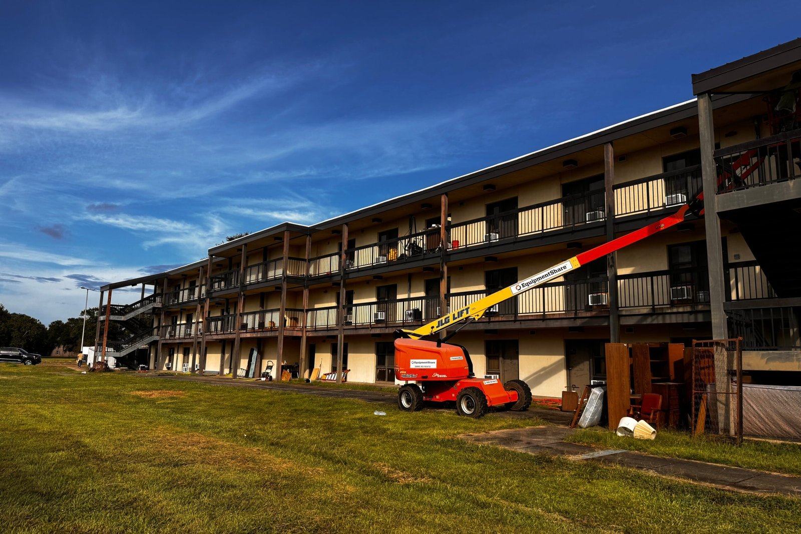 Edificio dentro de la England Airpark Authority, en Alexandria, Louisiana.