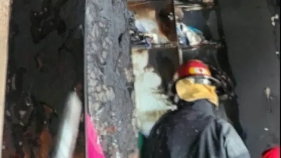 Una cuna junto a un calefactor provocó un principio de incendio en una vivienda