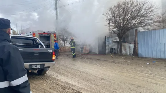 Una estufa eléctrica provocó un incendio en una vivienda del San Cayetano