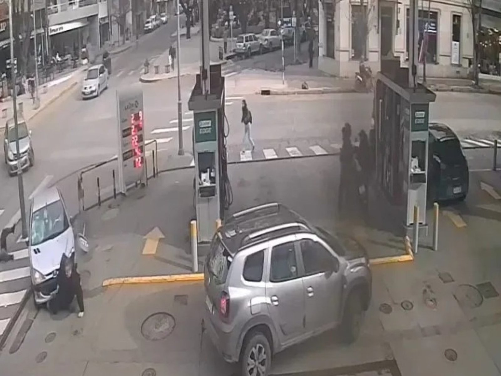 el video que registró el momento del accidente