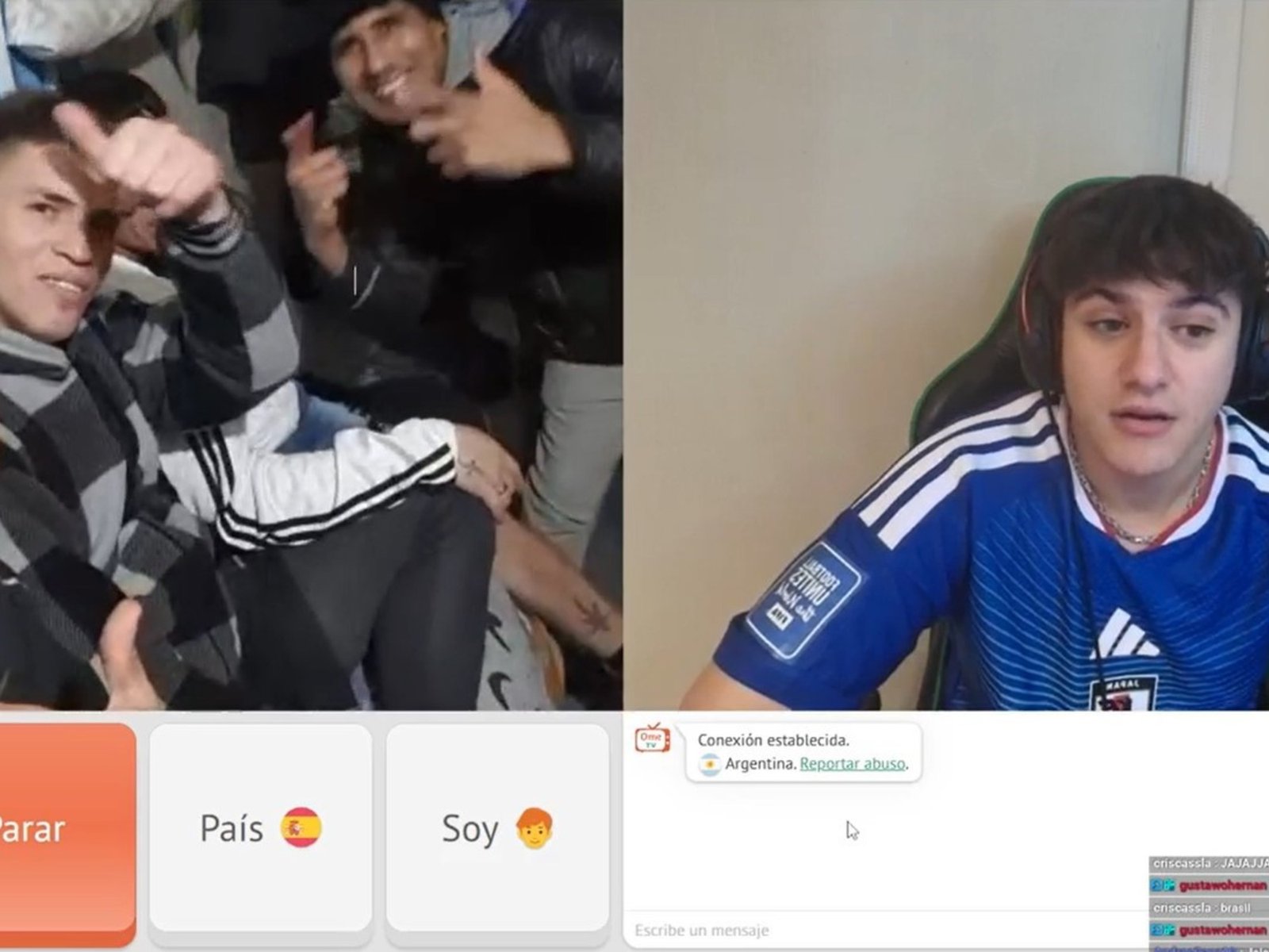 un grupo de presos salió en vivo en un streaming desde la cárcel