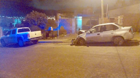 Chocó en el barrio San Martín y se negó a hacer el test de alcoholemia