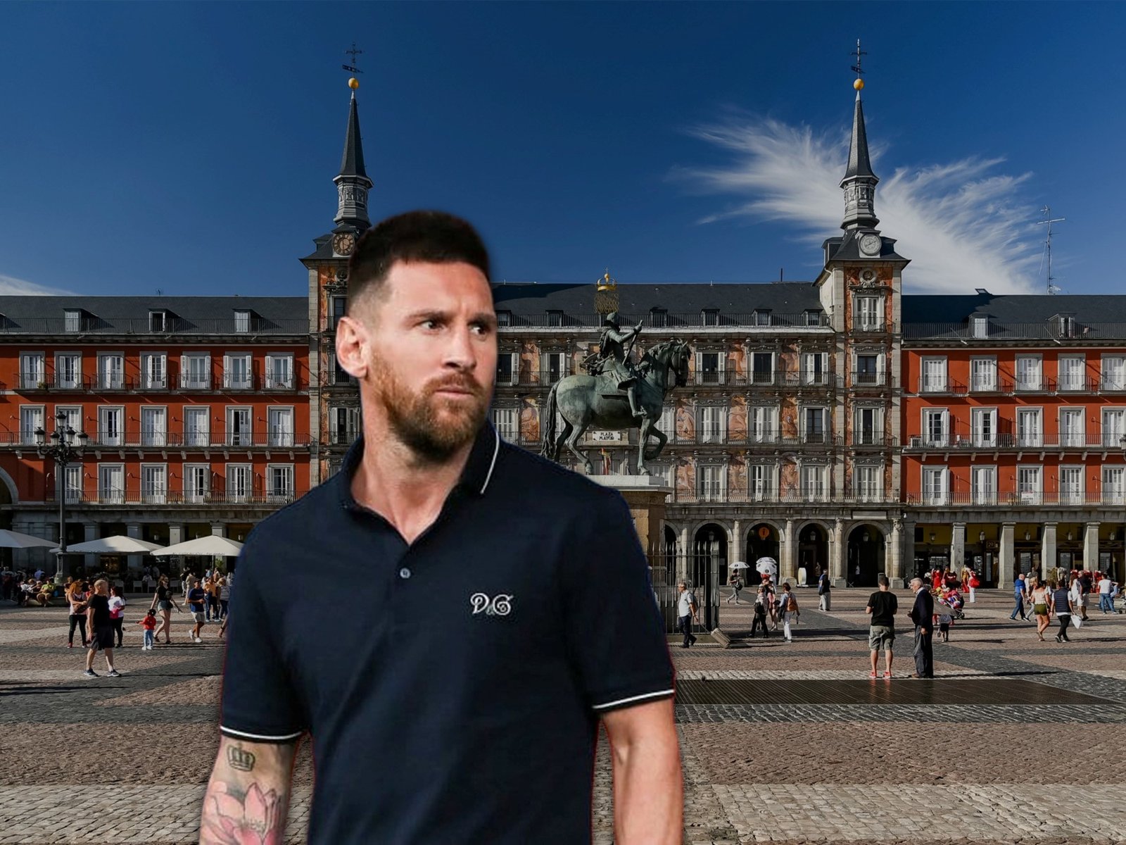 El gran gesto de Messi con la comunidad de Madrid :: Olé