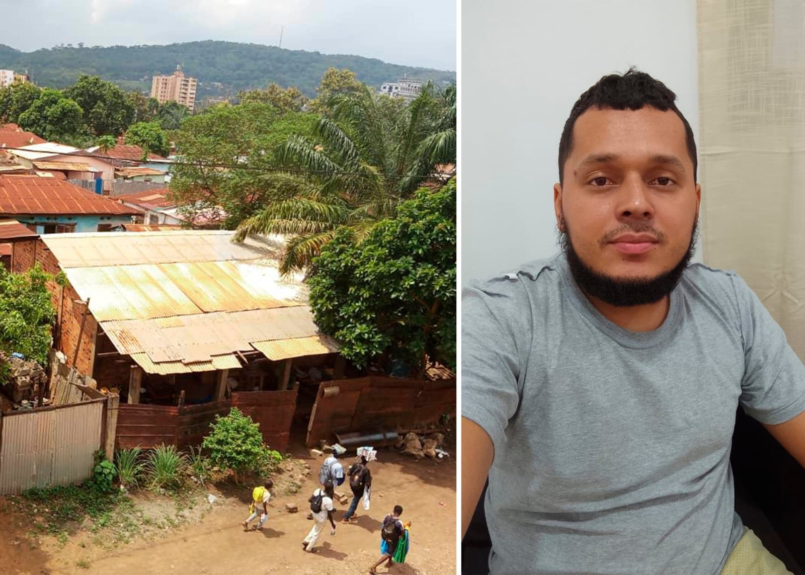 Brayan Sánchez, hondureño que fue deportado a África desde Estados Unidos.