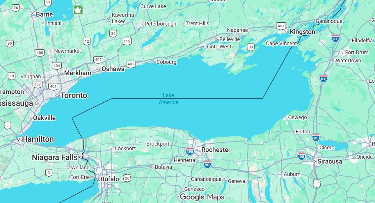 Google se pliega ante Trump y cambia el nombre del lago Ontario por el de América
