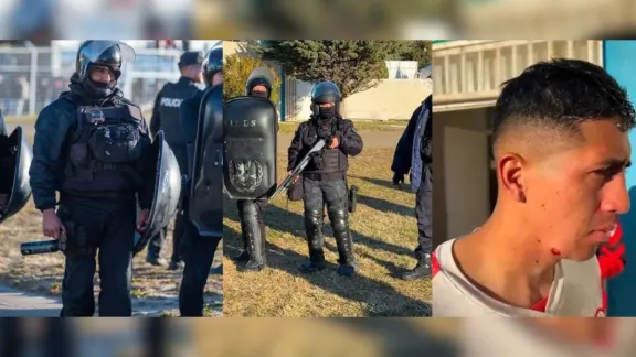 La Policía confirmó agresiones a jugadores y al personal durante los incidentes en Huracán - Laprida