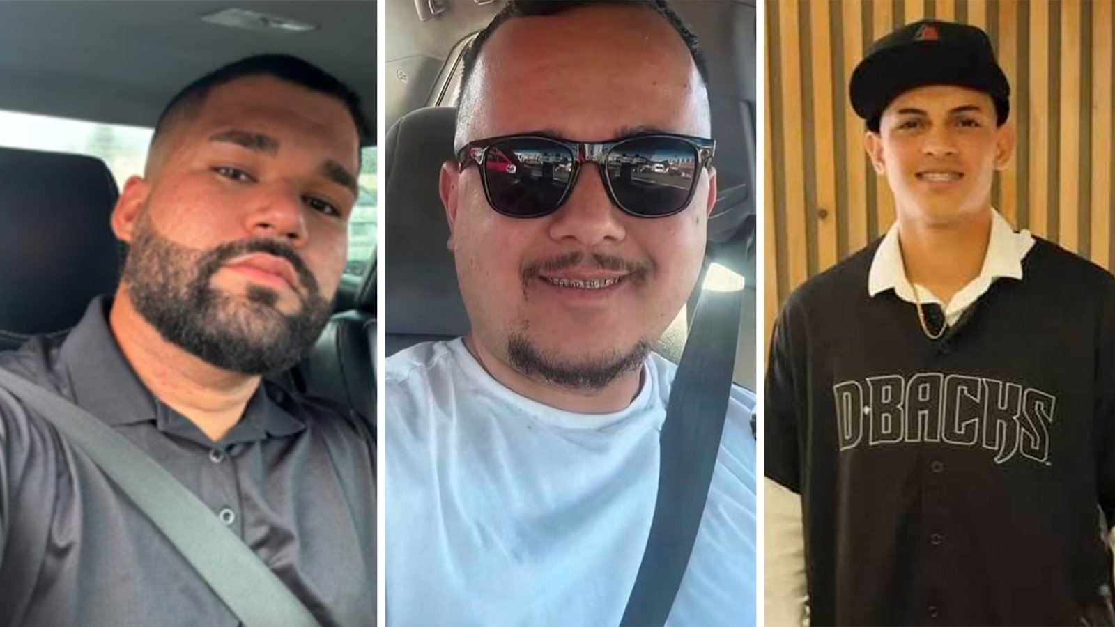 Daniel Nuñez, Eduardo Osal Mujica y Elomar Alexander Reyes.
