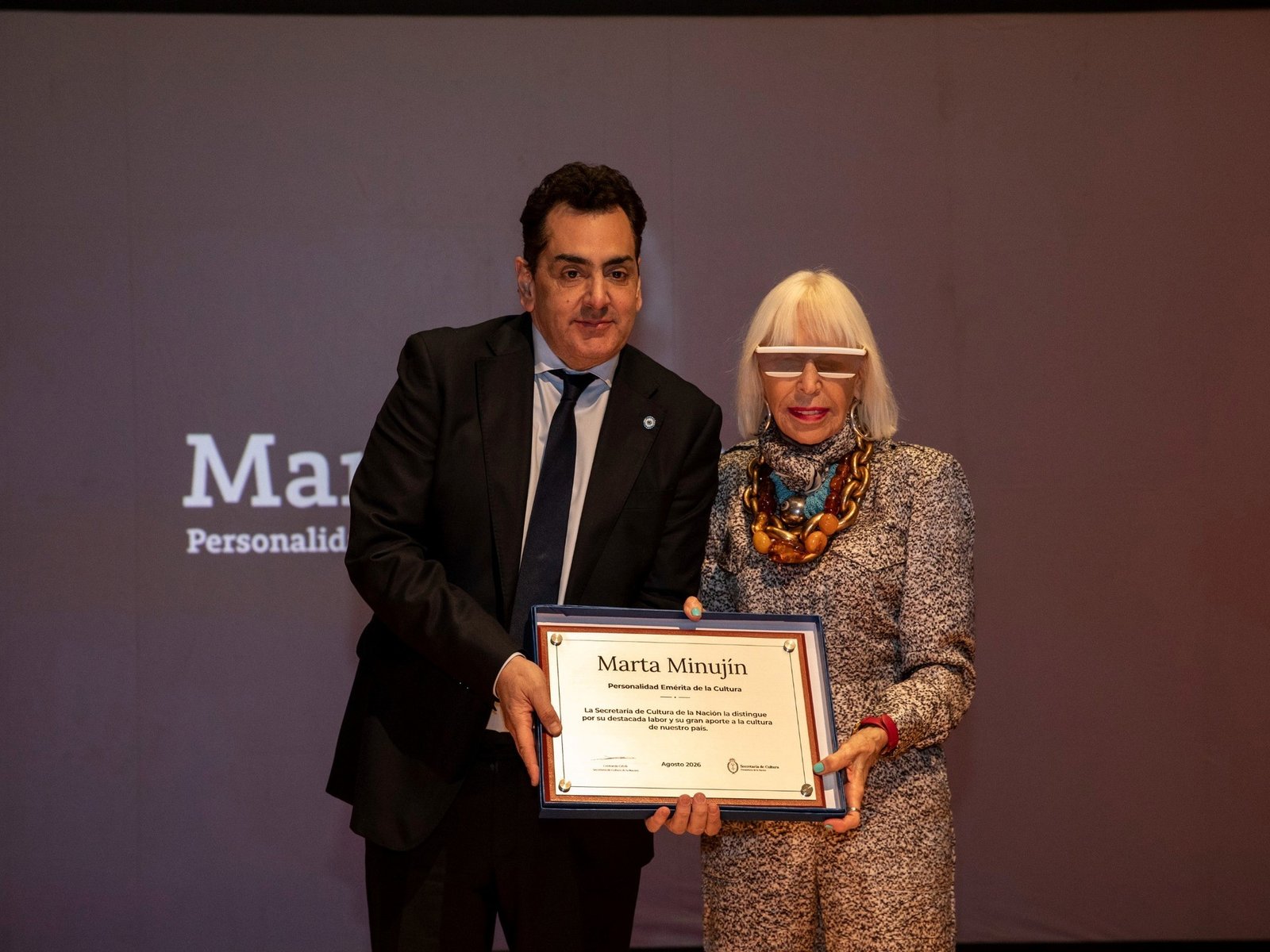 Marta Minujín fue reconocida como Personalidad Emérita de la Cultura