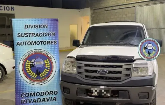 Recuperan en una agencia de Comodoro una camioneta Ford Ranger que tenía pedido de secuestro por estafa