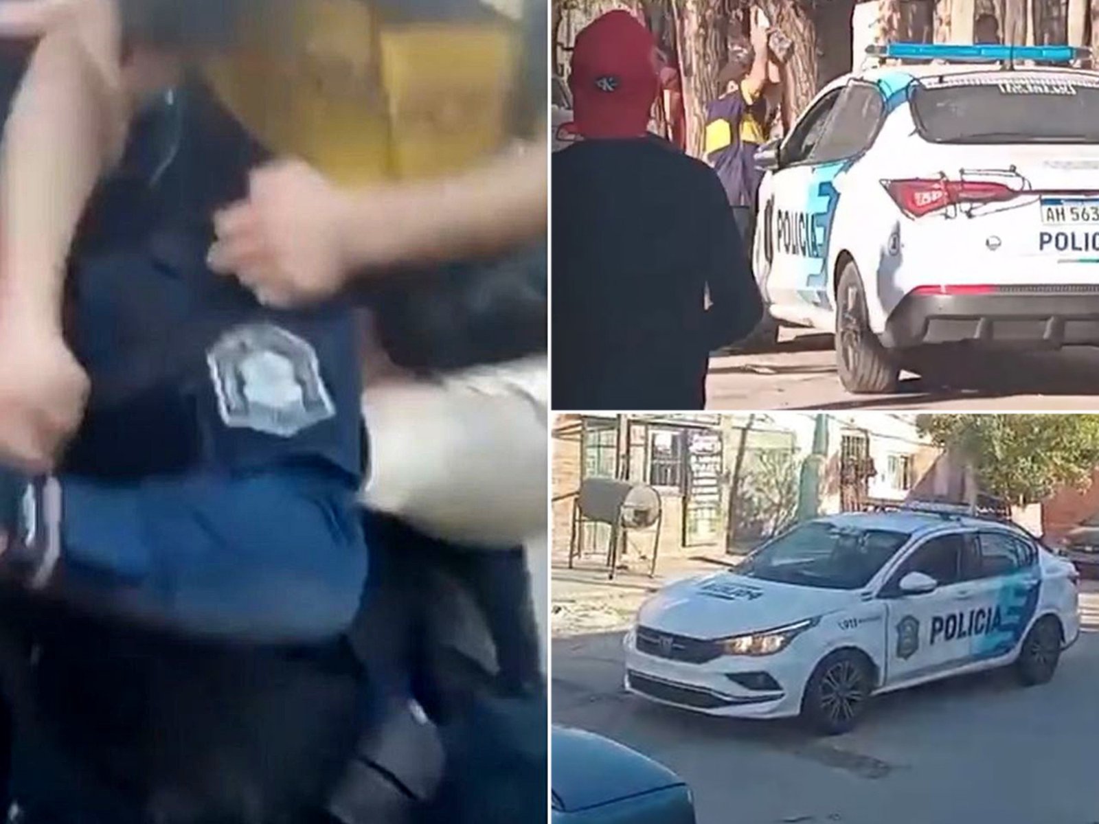 golpean y apedrean a policías y patrulleros para evitar que una grúa se lleve un auto
