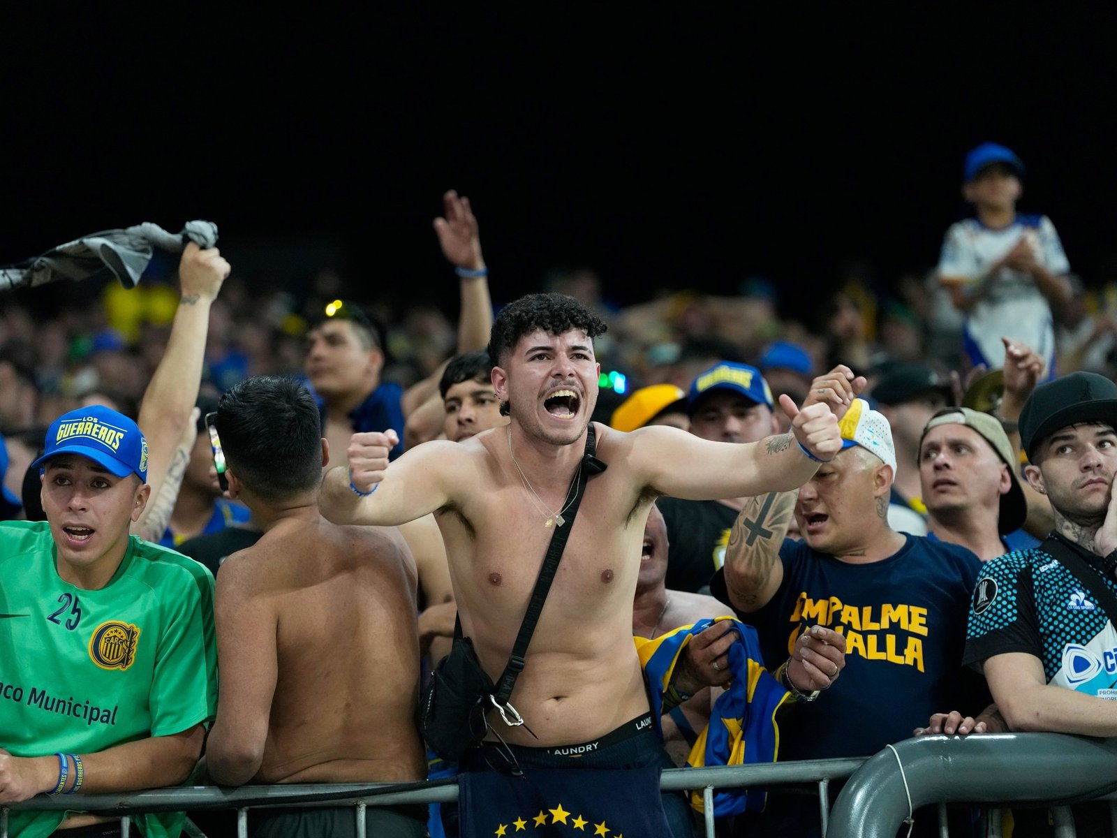 la policía de San Pablo reprimió a los hinchas argentinos