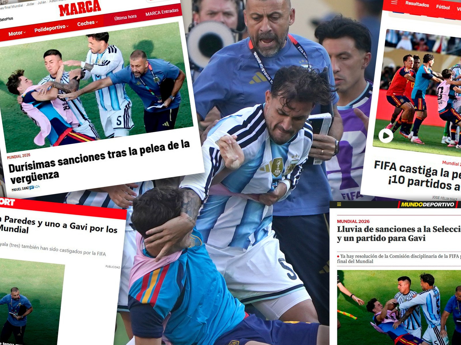 qué dijeron los diarios del mundo sobre el castigo a la Selección tras el Mundial 2026
