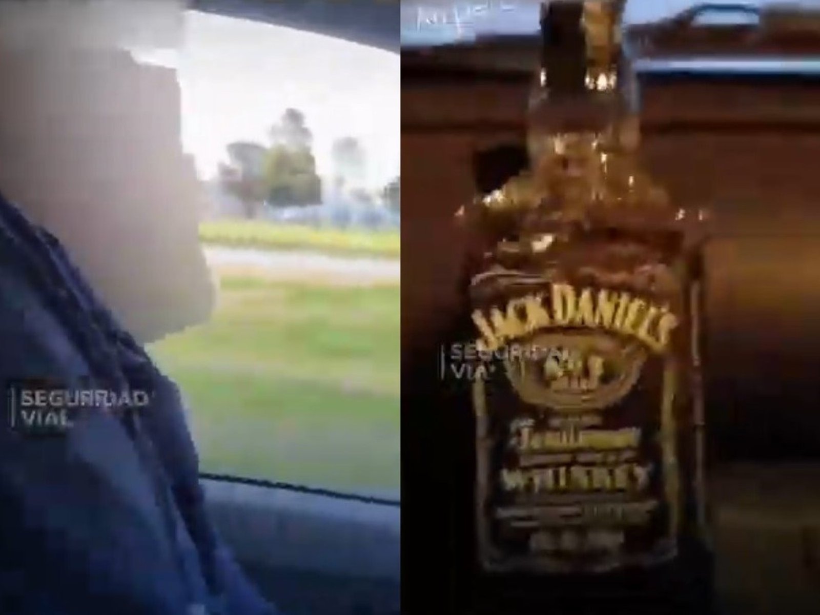 se grabó mientras manejaba tomando whisky y se burló del video viral de "si nos matamos, nos matamos"