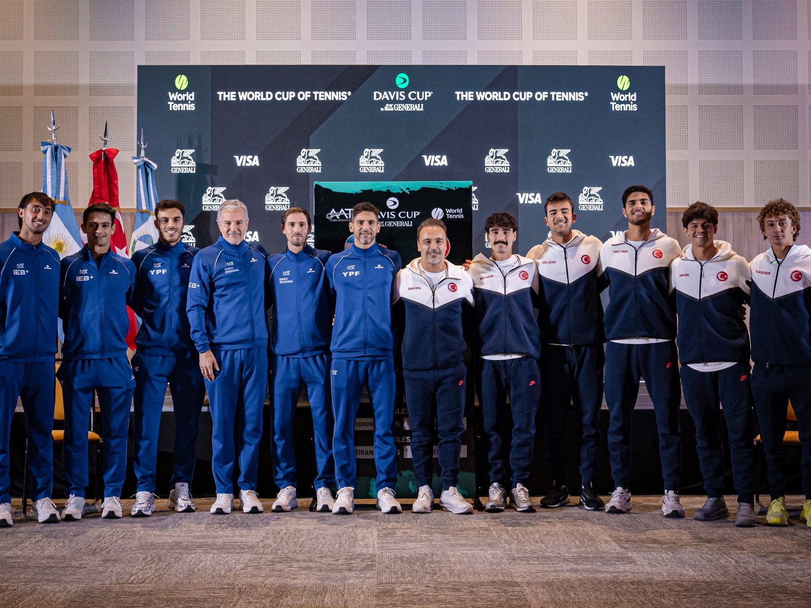 Argentina enfrentará a Turquía con Cerúndolo y Thiago Tirante, y ya conoce el orden de los partidos