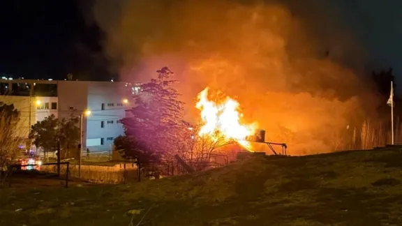Incendio durante la madrugada obligó a evacuar el Centro de Instrucción Policial