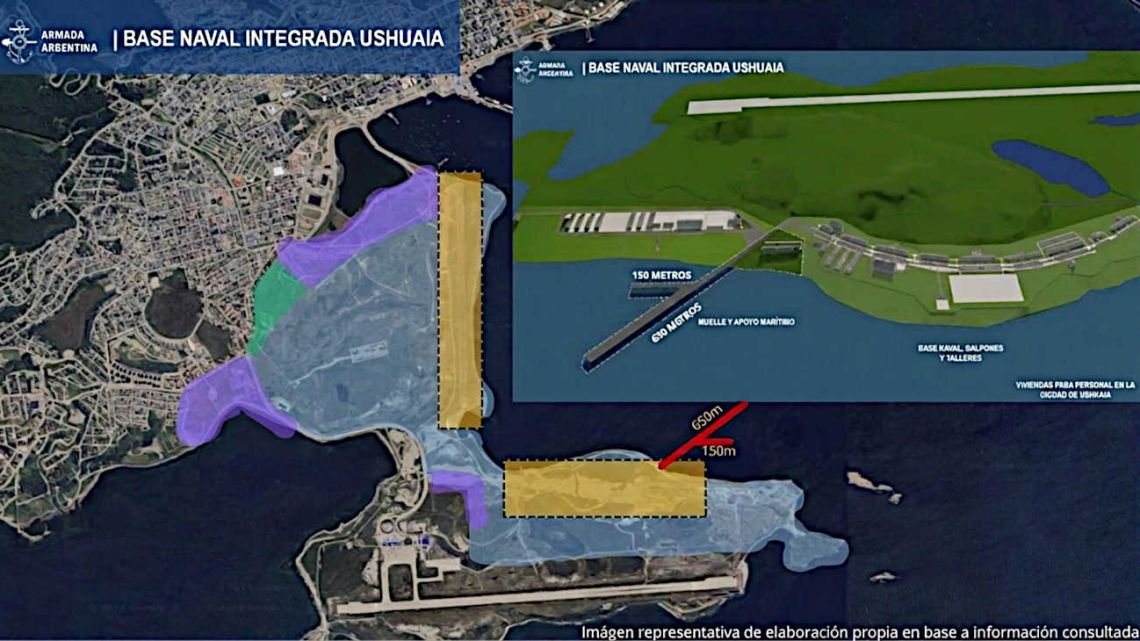 La Base Naval Integrada de Ushuaia: el proyecto que Defensa impulsa desde hace décadas y que Milei busca reactivar