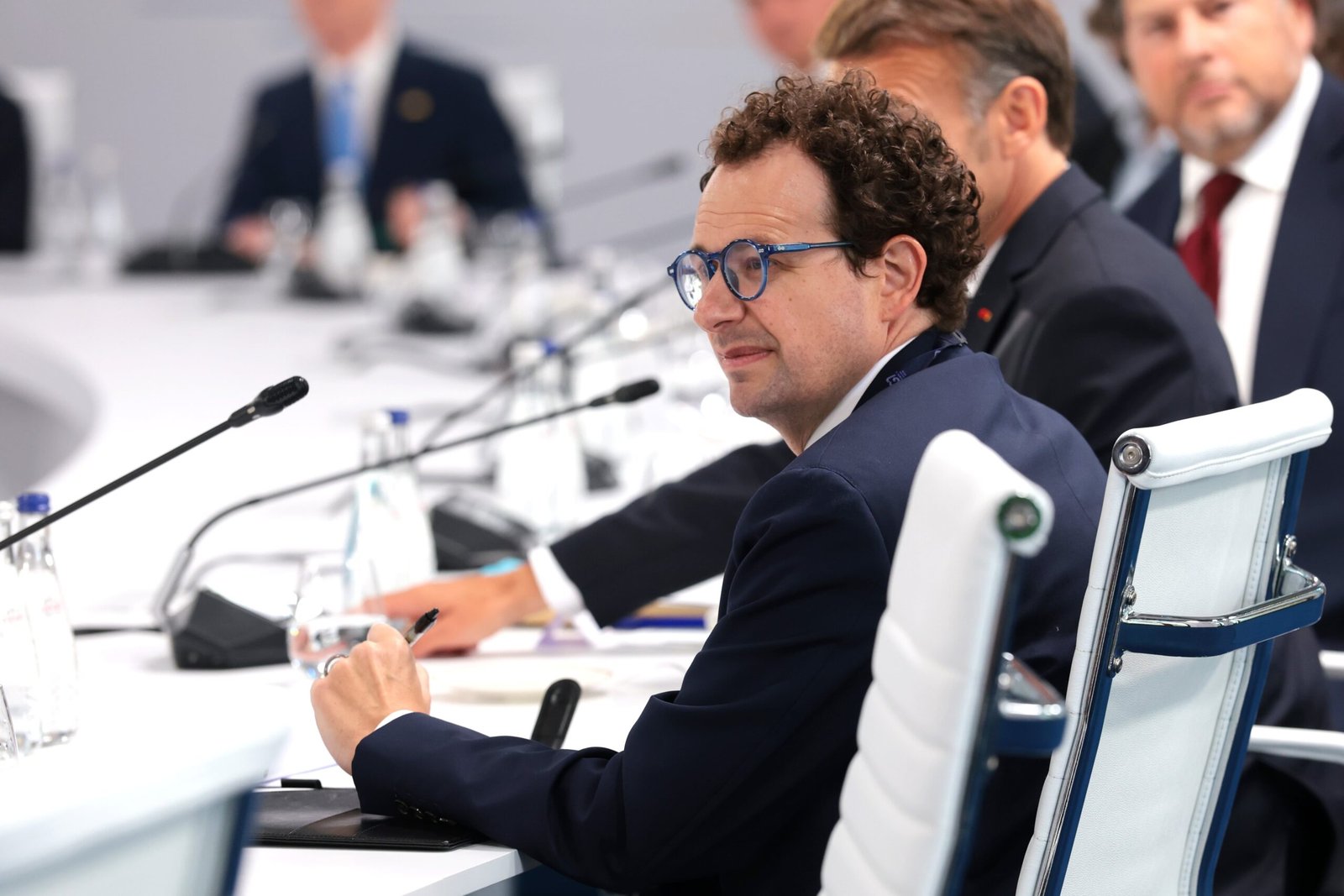 Dario Amodei, presidente ejecutivo de Anthropic, en una reunión de líderes del 7 en junio en Evian-les-Bains (Francia).