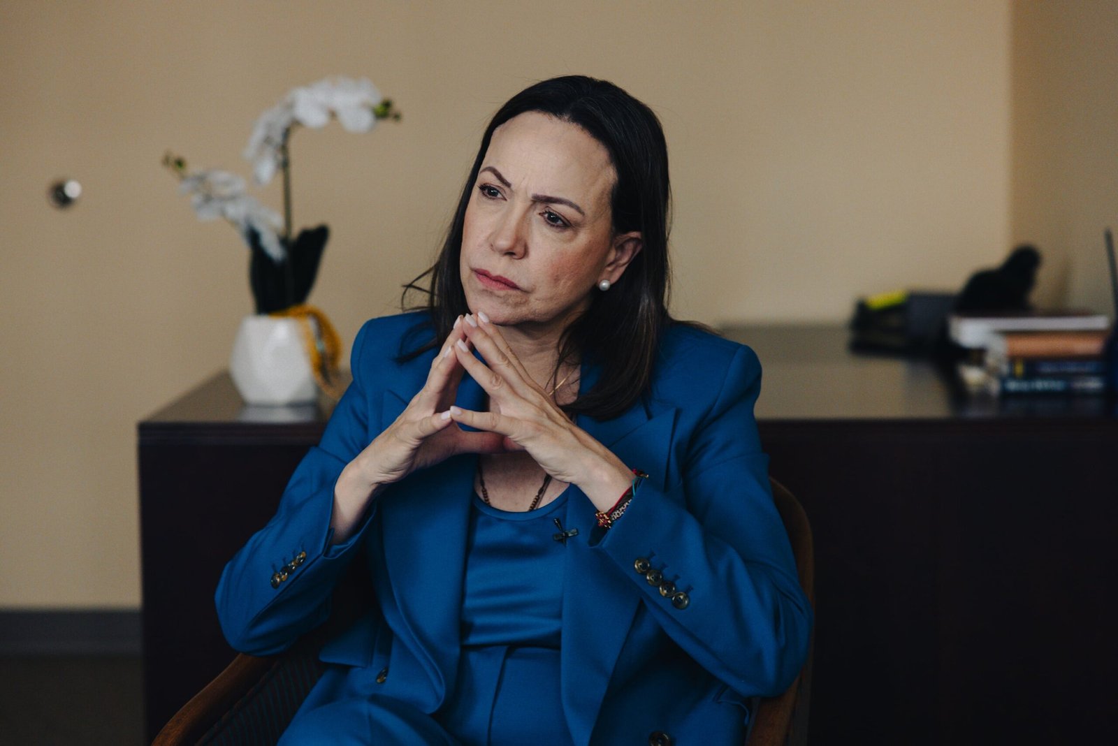 María Corina Machado en Washington, el 7 de mayo.
