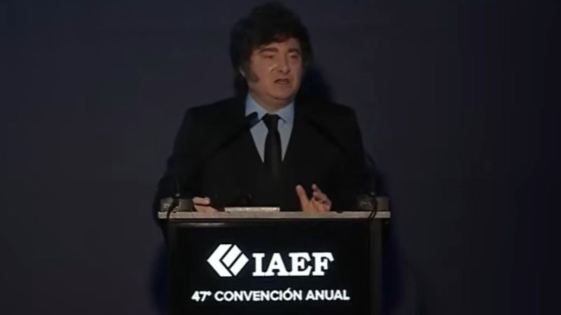 Milei cerró la 47ª Convención Anual del IAEF: prometió “redoblar la ortodoxia” y no inclinarse por “un capricho electoral”