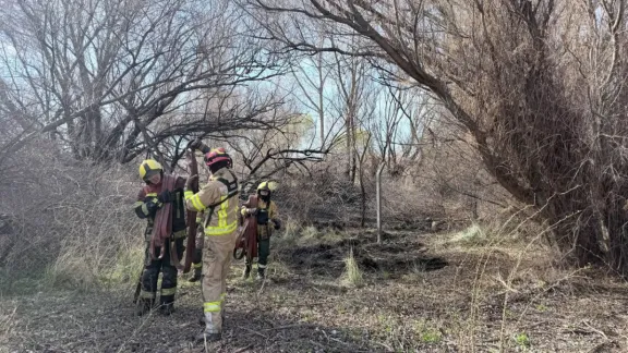 Una quema se descontroló y movilizó a los Bomberos en Rawson