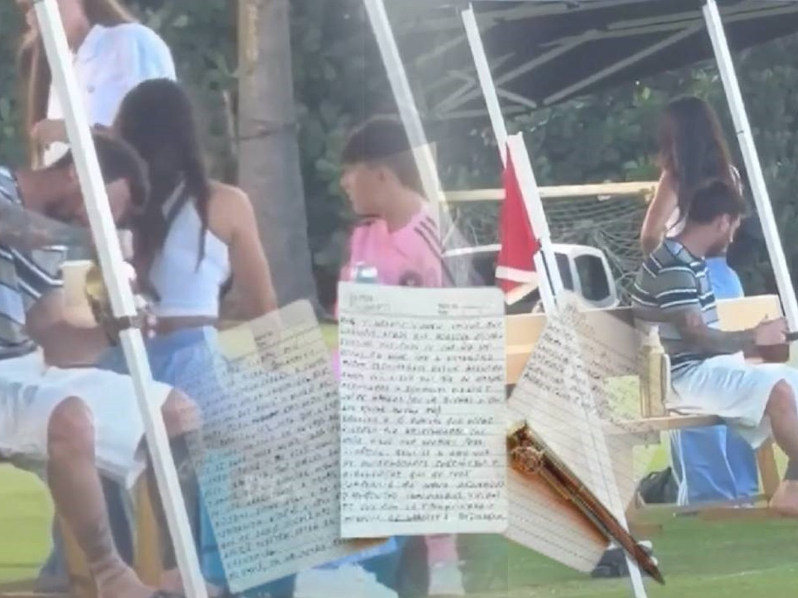 mate y fútbol con sus hijos en Miami