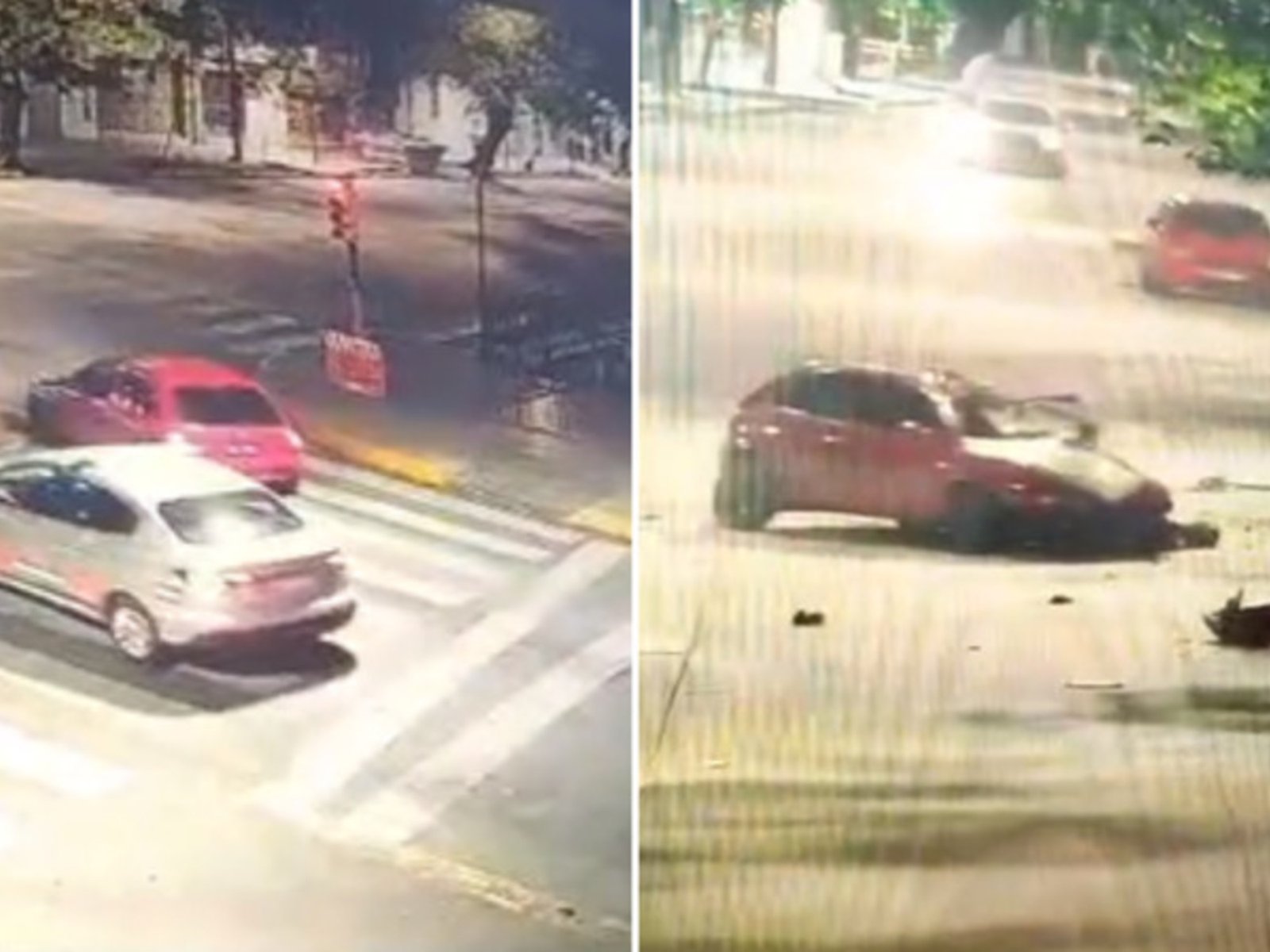 Dos jóvenes quisieron escapar de un control de tránsito y chocaron de frente contra un árbol: uno murió