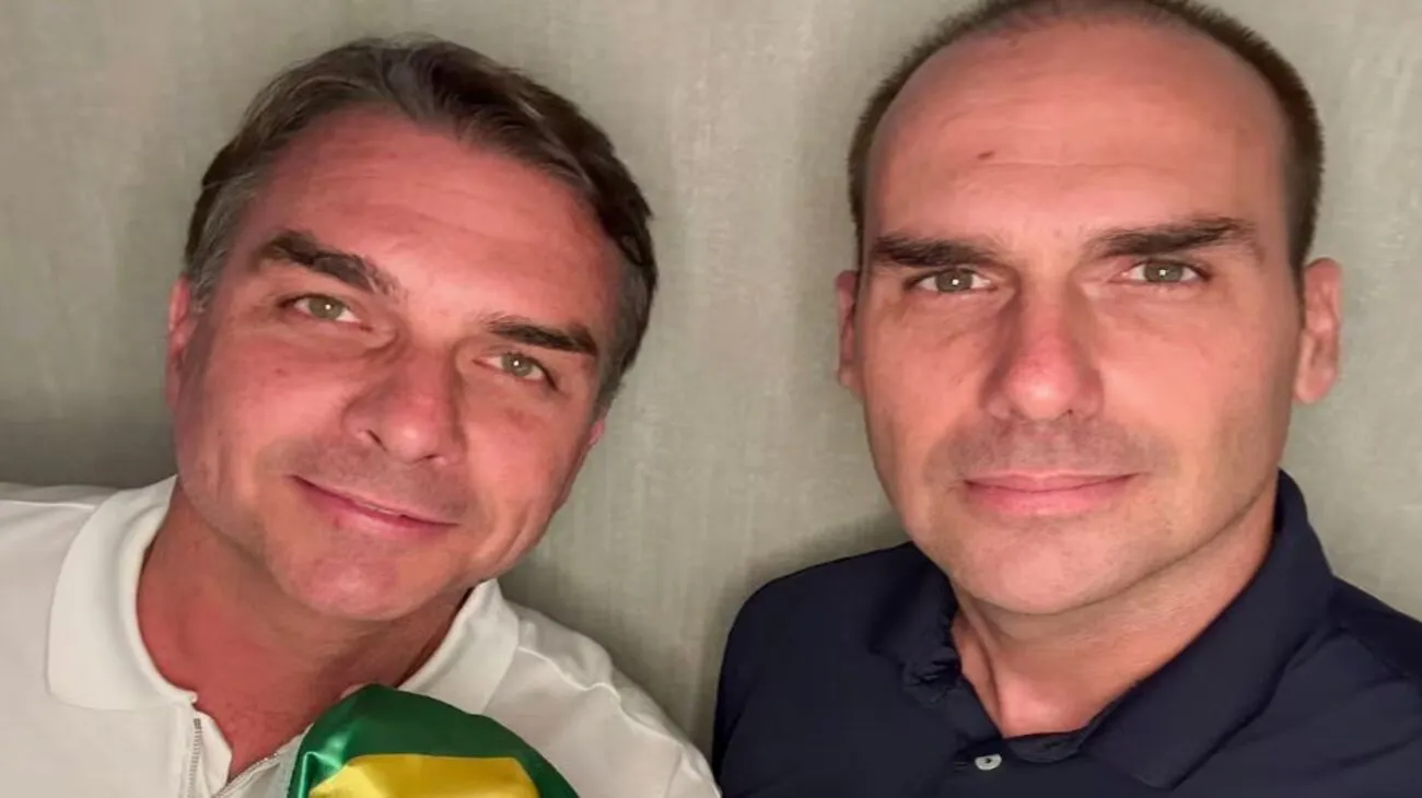 Flavio Bolsonaro se reunió con su hermano Eduardo en Estados Unidos