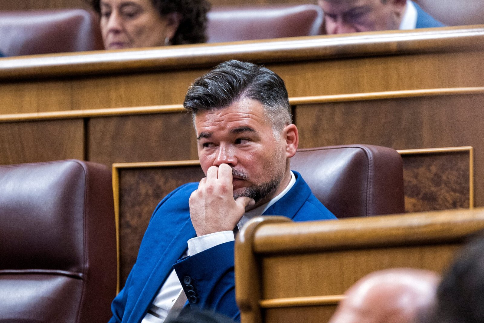 Gabriel Rufián, el 19 de septiembre en el Congreso de los Diputados.