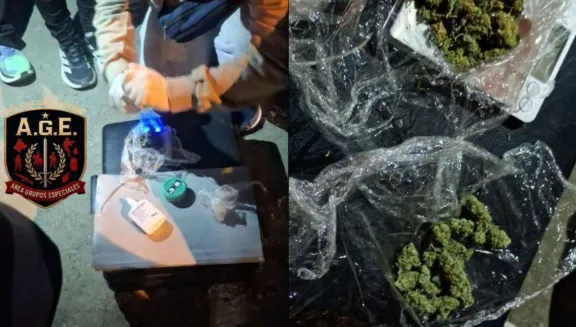 Km 5: Un perro adiestrado de la Policía detectó drogas en un control preventivo