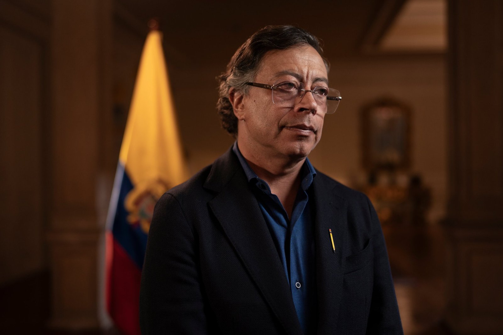 Gustavo Petro en Bogotá, el 8 de enero.