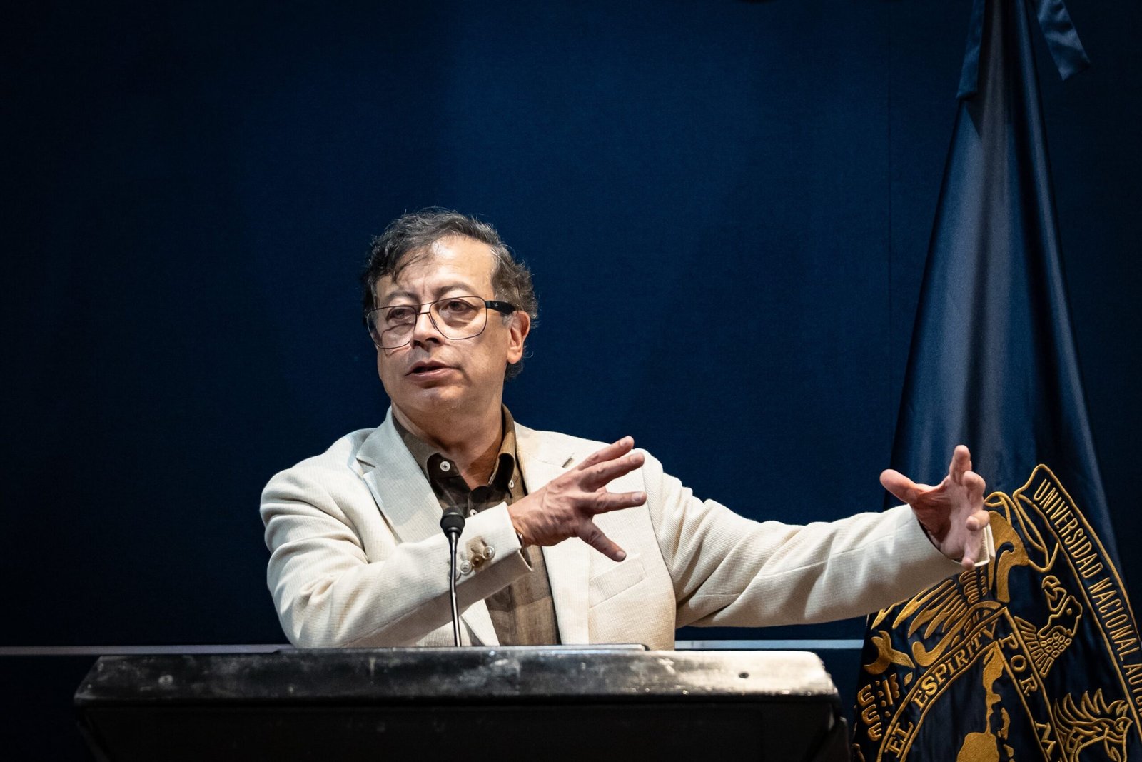 Gustavo Petro en Ciudad de México, el 2 de septiembre.
