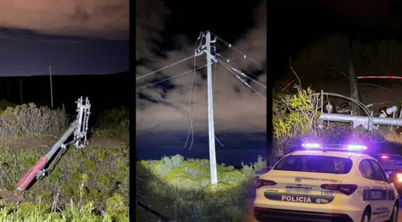 Recuperan 300 metros de cable de cobre tras un operativo en Comodoro
