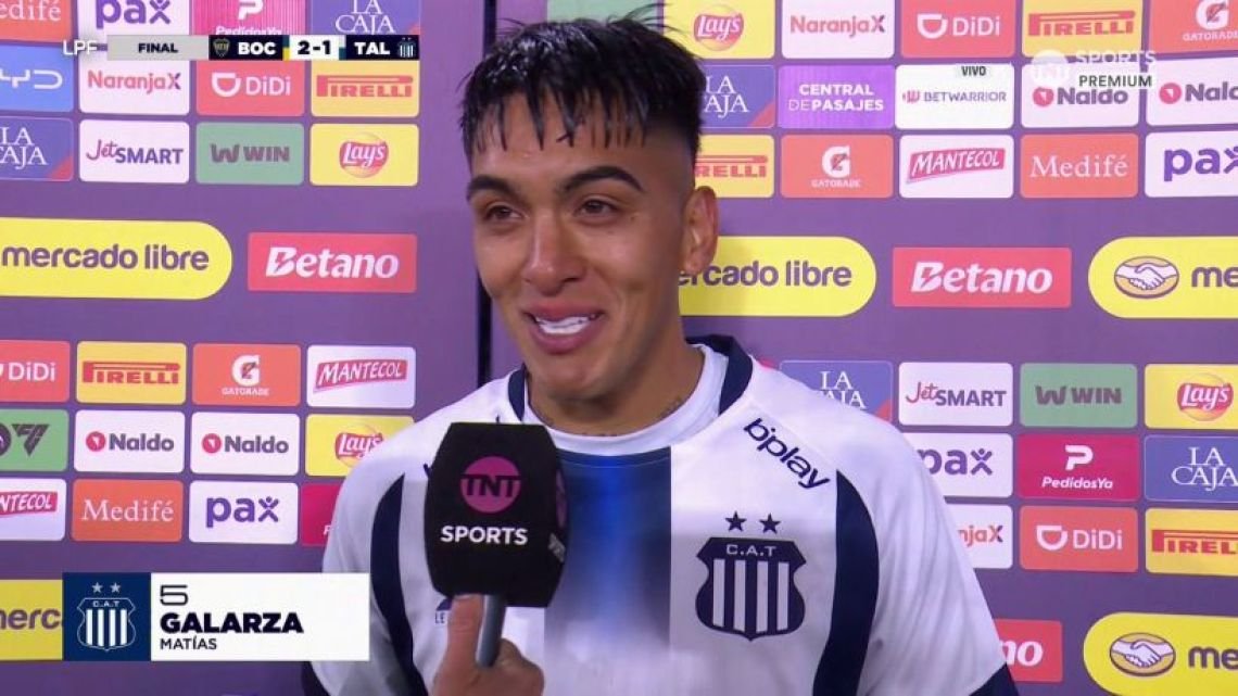 Talleres multará a Matías Galarza por sus declaraciones tras la derrota ante Boca