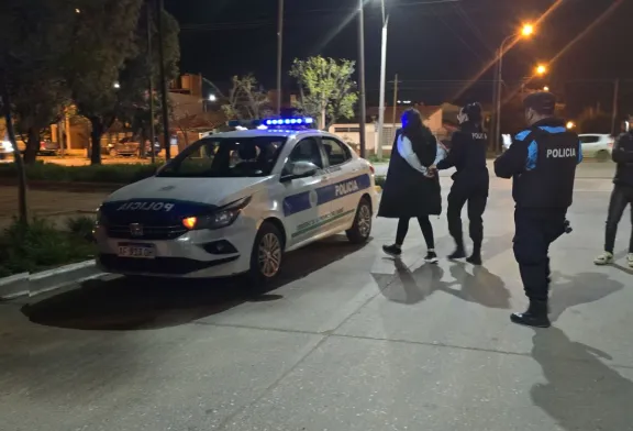 Una pareja fue detenida tras agredir a un policía y golpear un patrullero