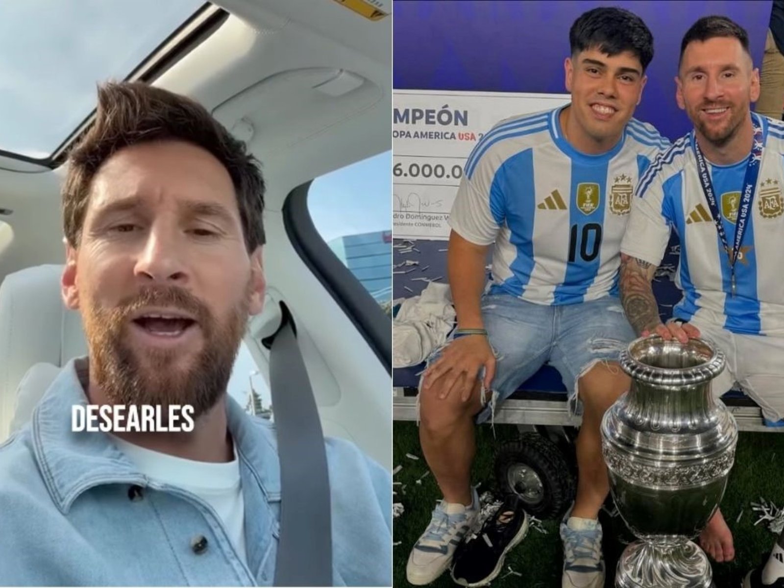 Video: el mensaje de Lionel Messi para el equipo de su sobrino :: Olé
